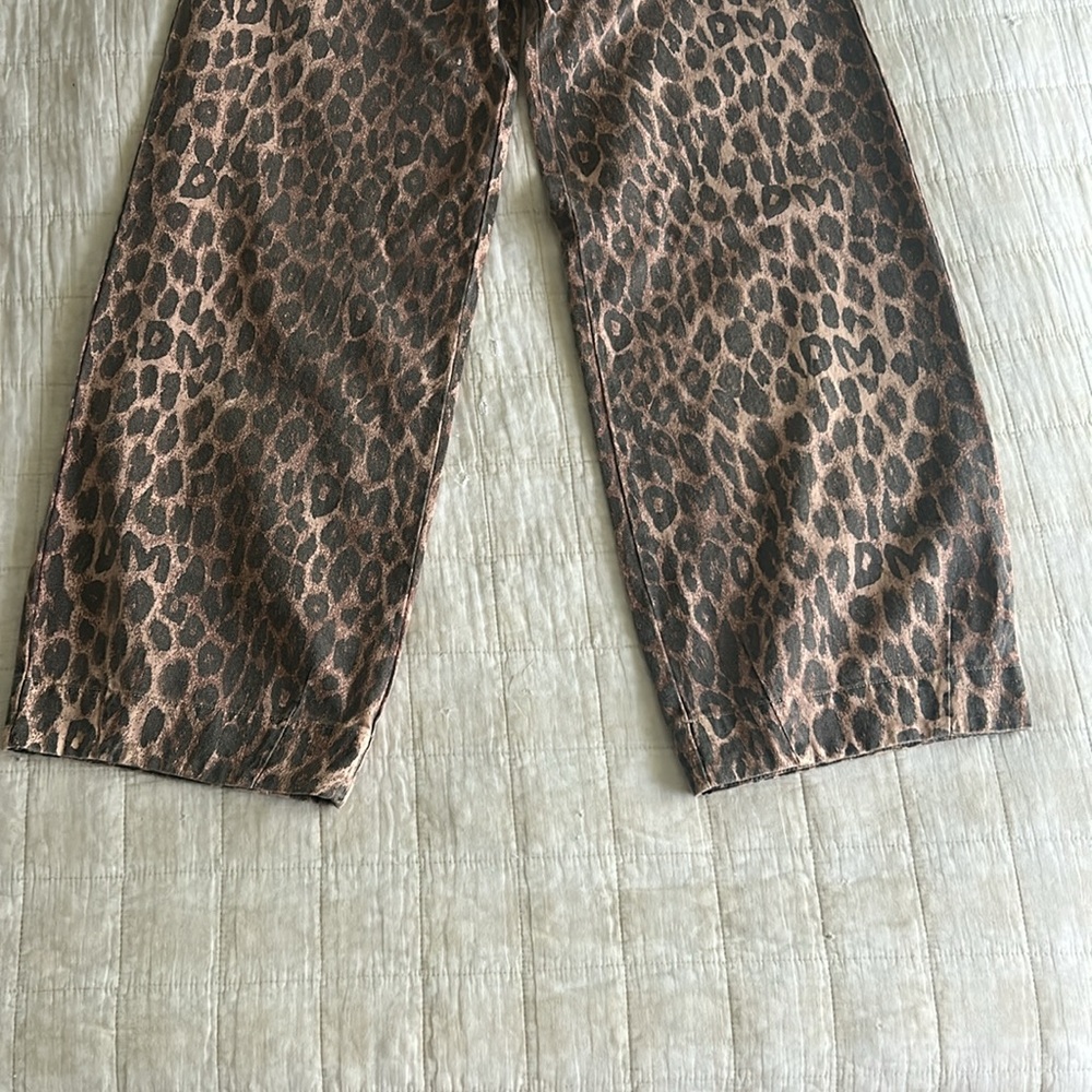 Damson Madder Rafe Pant - Leopard Print - Picture 3 of 4